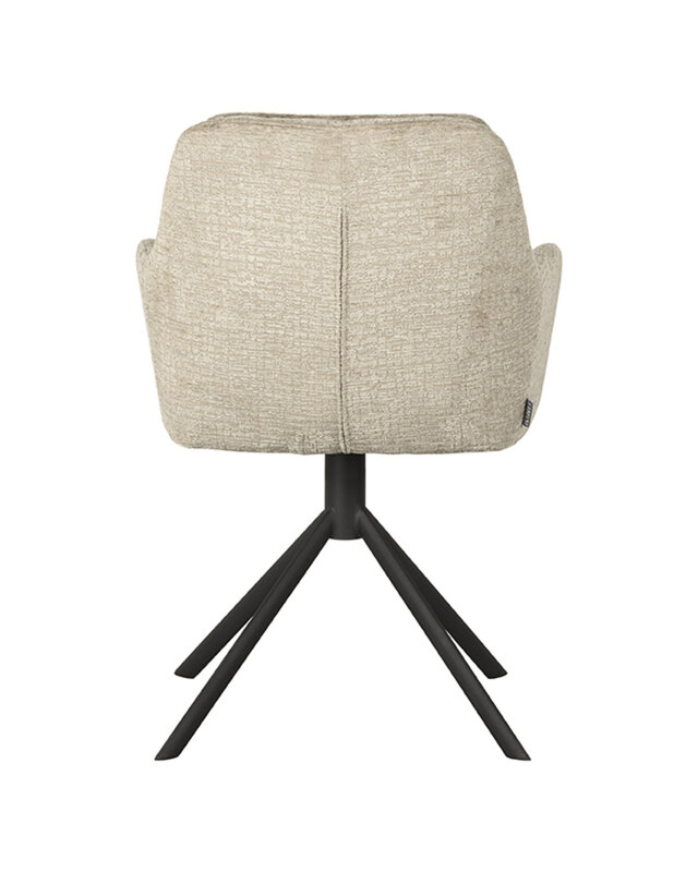 LABEL51 LABEL51 Eetkamerstoel Joy - Beige - Fluweel