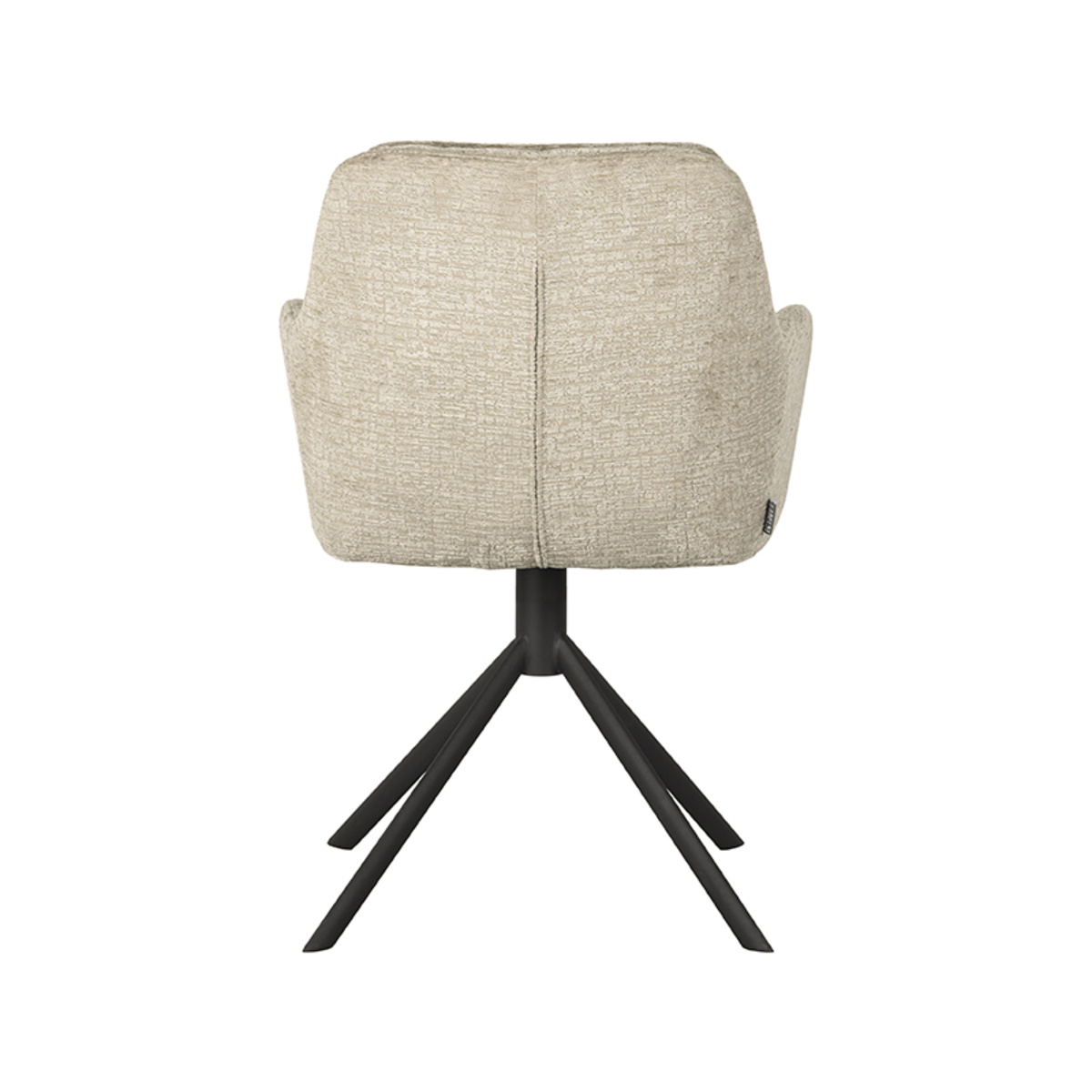 LABEL51 LABEL51 Eetkamerstoel Joy - Beige - Fluweel