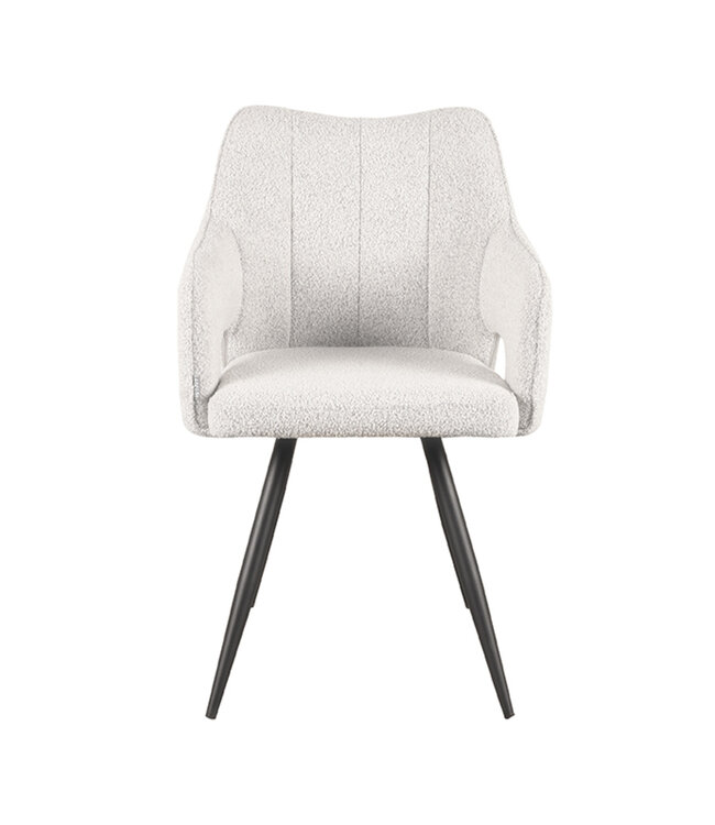 LABEL51 Eetkamerstoel Wit Noud 55x60x87 cm