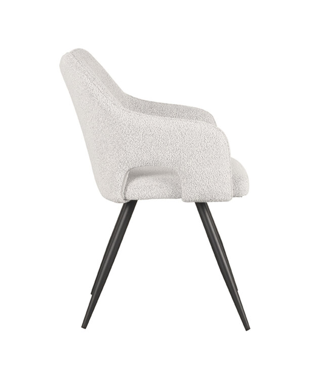 LABEL51 Eetkamerstoel Wit Noud 55x60x87 cm