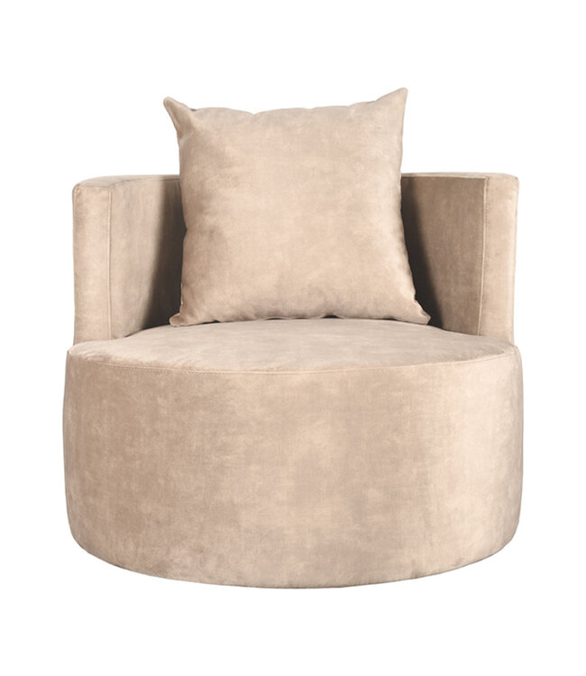 LABEL51 LABEL51 Fauteuil Evy - Naturel - Velours