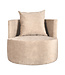 LABEL51 LABEL51 Fauteuil Evy - Naturel - Velours