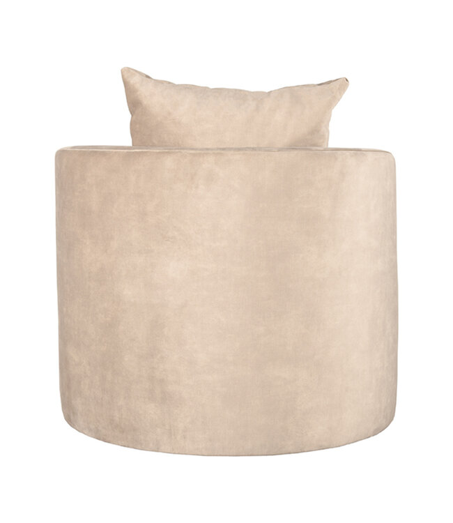 LABEL51 LABEL51 Fauteuil Evy - Naturel - Velours