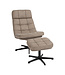 LABEL51 Relaxfauteuil Alvar + Ottomane 53x57x83 cm