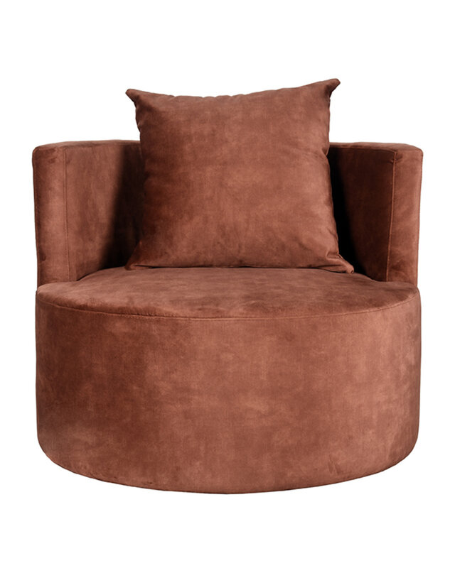 LABEL51 LABEL51 Fauteuil Evy - Rust - Velours