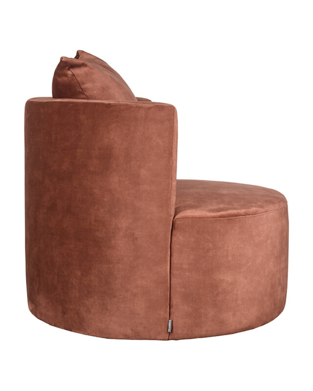 LABEL51 LABEL51 Fauteuil Evy - Rust - Velours