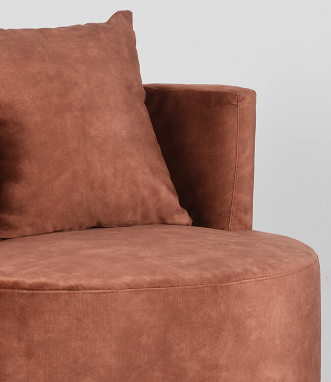 LABEL51 LABEL51 Fauteuil Evy - Rust - Velours