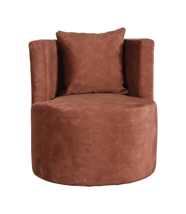 LABEL51 LABEL51 Fauteuil Evy - Rust - Velours