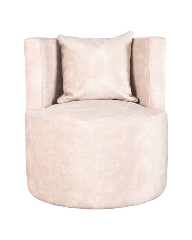 LABEL51 LABEL51 Fauteuil Evy - Naturel - Velours