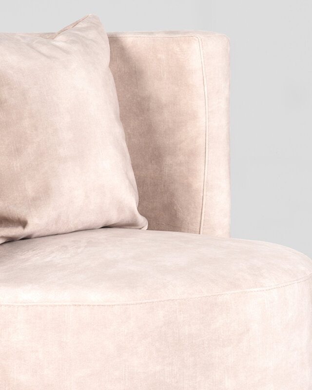 LABEL51 LABEL51 Fauteuil Evy - Naturel - Velours