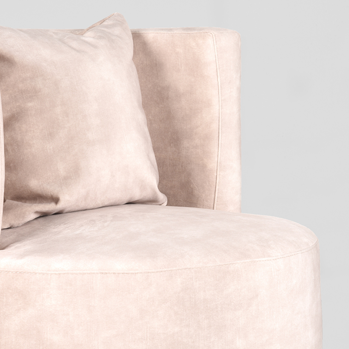 LABEL51 LABEL51 Fauteuil Evy - Naturel - Velours