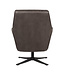 LABEL51 LABEL51 Fauteuil Tod - Antraciet - Microfiber