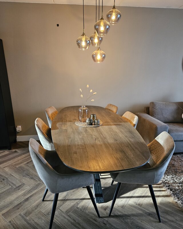 Rene Houtman Massief Eikenhouten Tafel Deens Ovaal - Kies Maat & Onderstel