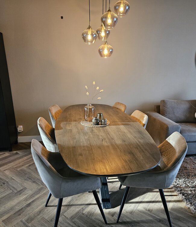 Rene Houtman Massief Eikenhouten Tafel Deens Ovaal - Kies Maat & Onderstel