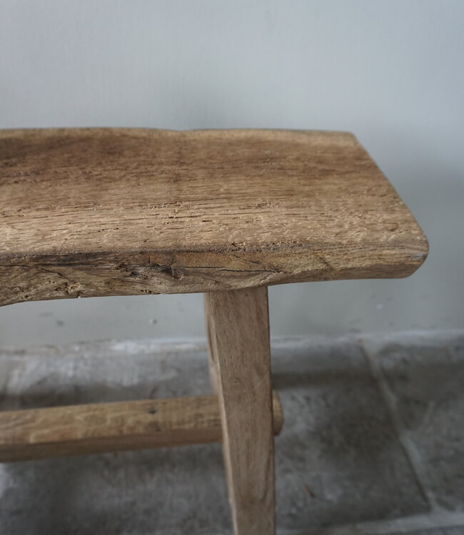Rene Houtman Oud Eikenhouten Bankje | H46 x B59 x D17 cm