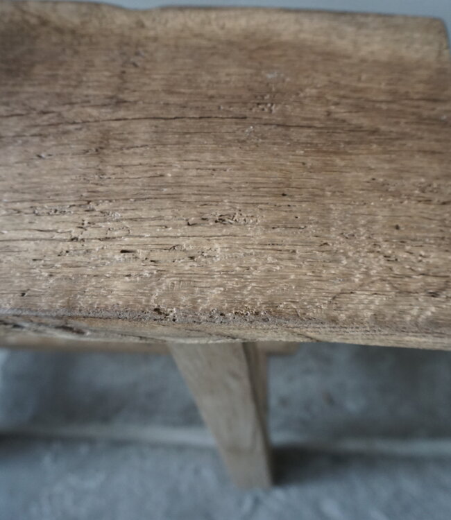 Rene Houtman Oud Eikenhouten Bankje | H46 x B59 x D17 cm