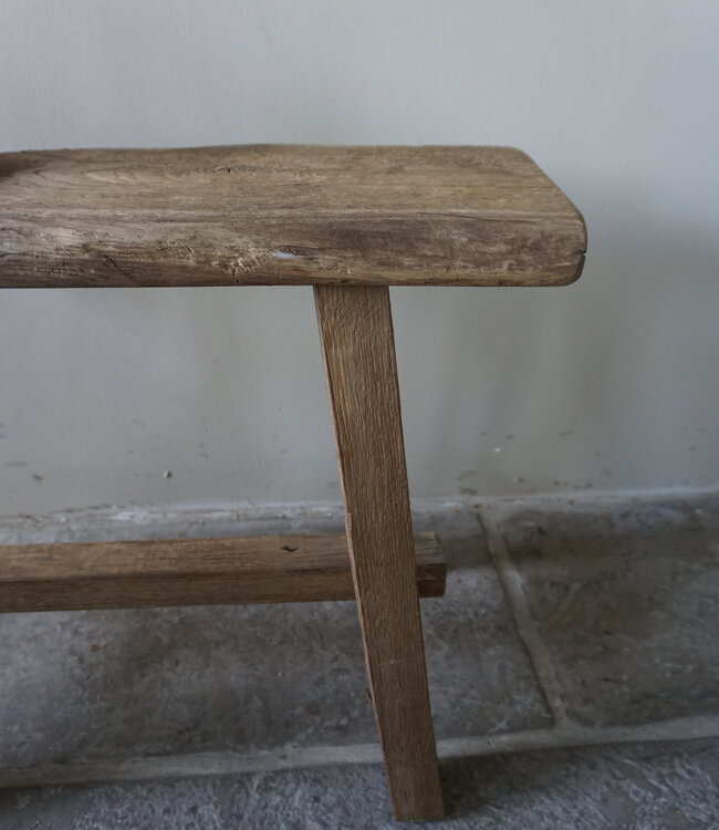 Rene Houtman Oud Eikenhouten Bankje | H46 x B60,5 x D16,5 cm