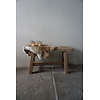 Oud Eikenhouten Bankje | H46 x B84 x D21,5 cm