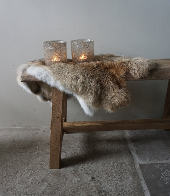 Rene Houtman Oud Eikenhouten Bankje | H46 x B84 x D21,5 cm