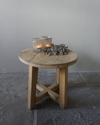 Rene Houtman Rond Tafeltje | Eiken | H44 x Ø45 cm