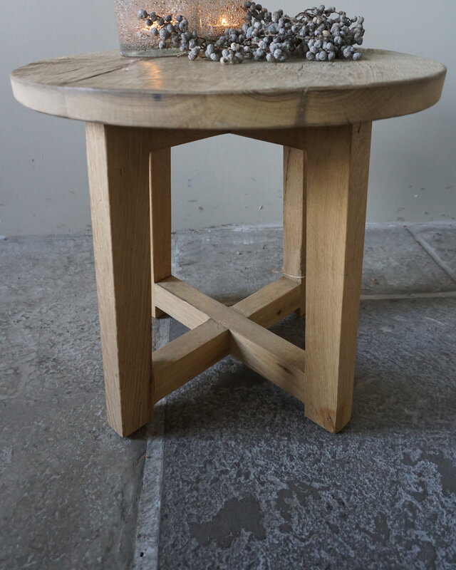 Rene Houtman Rond Tafeltje | Eiken | H44 x Ø45 cm