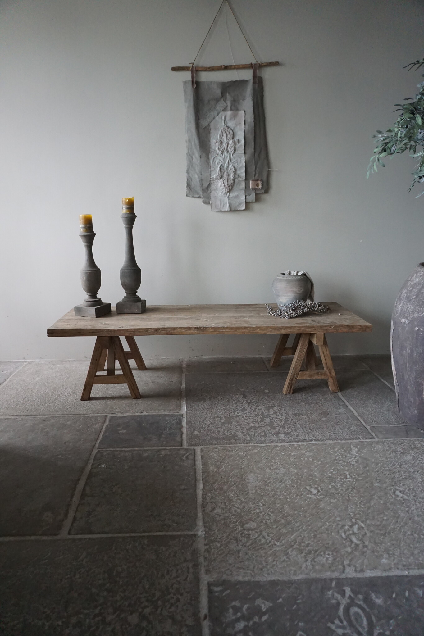 Rene Houtman Salontafel | Oud Eiken | H43,5 x B180 x D60,5 cm