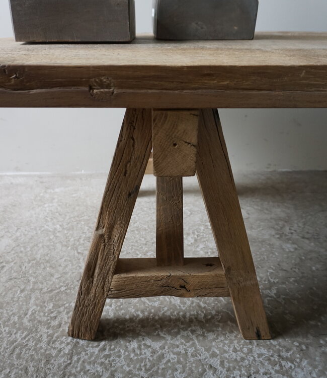 Rene Houtman Salontafel | Oud Eiken | H43,5 x B180 x D60,5 cm