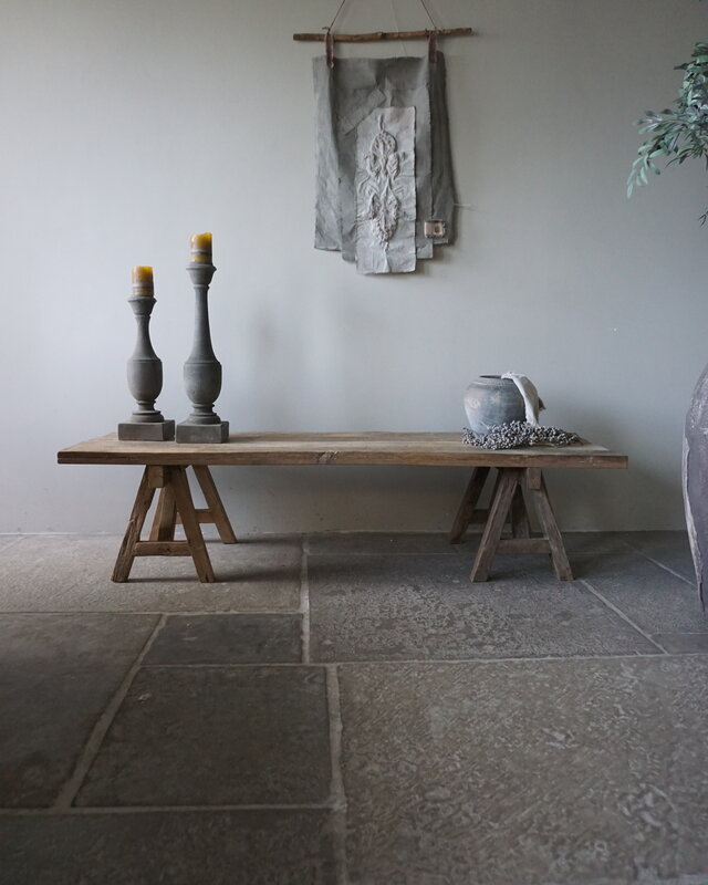 Rene Houtman Salontafel | Oud Eiken | H44 x B180,5 x D60 cm