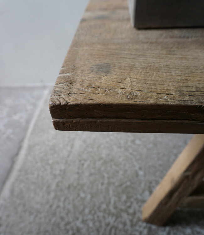 Rene Houtman Salontafel | Oud Eiken | H44 x B180,5 x D60 cm