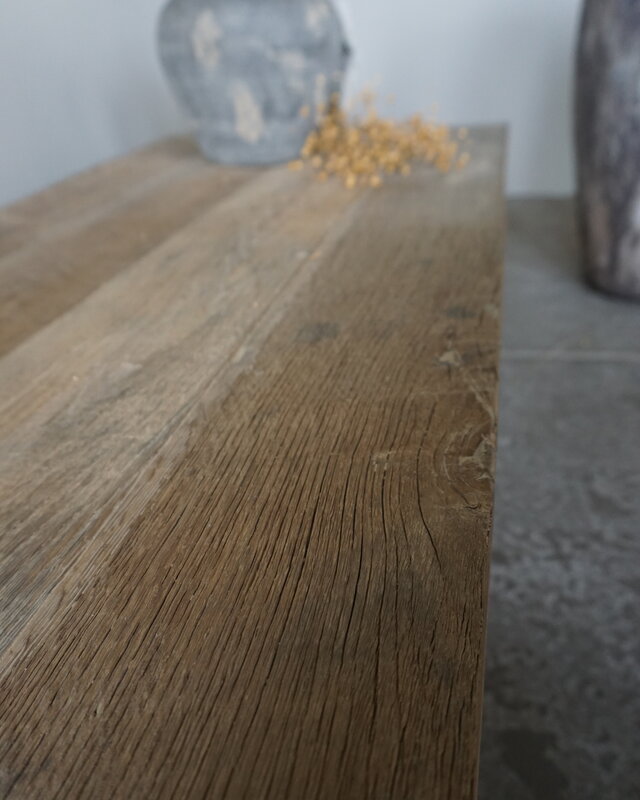 Rene Houtman Salontafel | Oud Eiken | H44 x B180,5 x D60 cm
