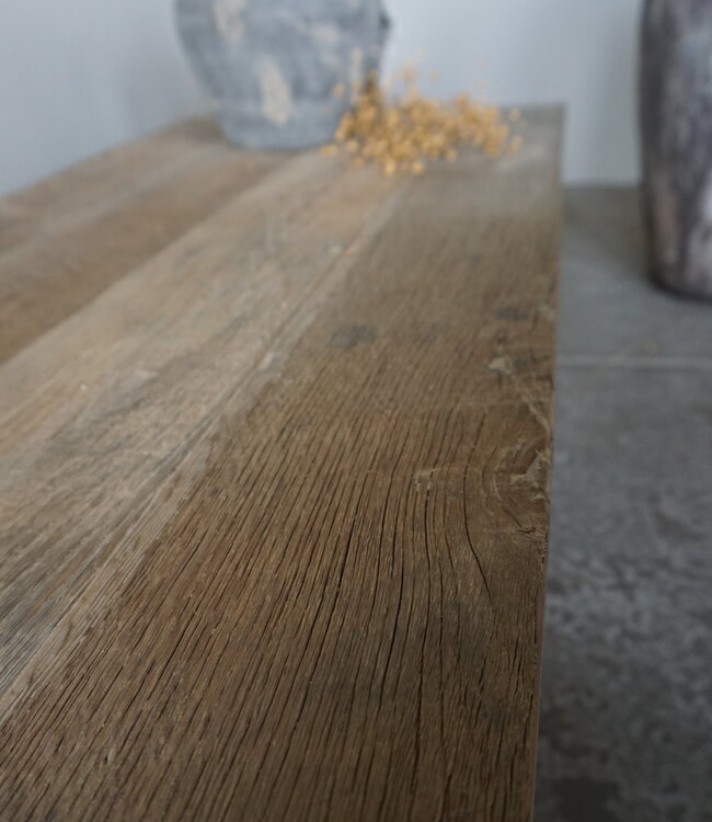 Rene Houtman Salontafel | Oud Eiken | H44 x B180,5 x D60 cm