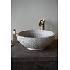 Waskom Terrazzo | Zwart Wit | Ø 40 x H15 cm