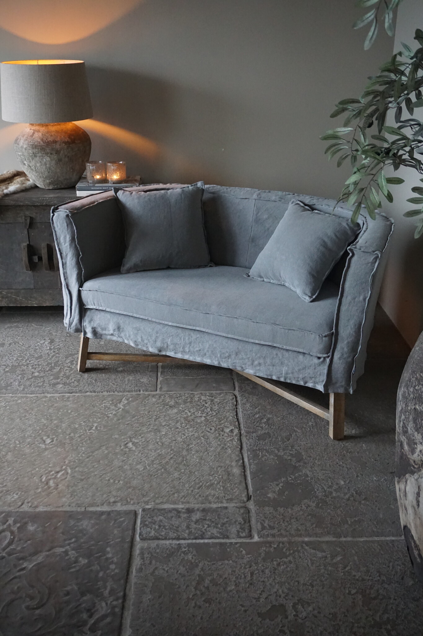 Aura Peeperkorn Sofa Dikke Dirk GrijsBlauw