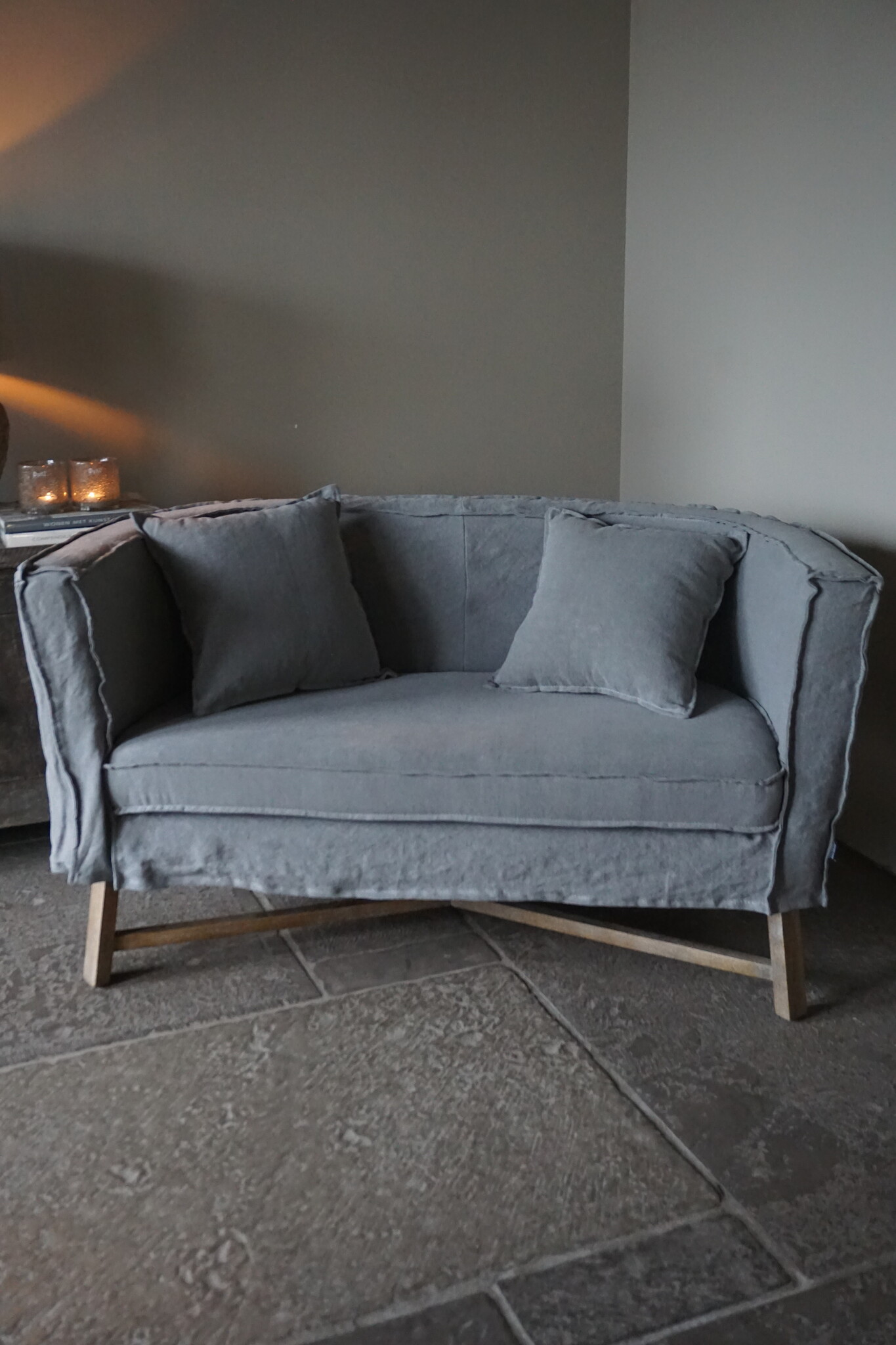 Aura Peeperkorn Sofa Dikke Dirk GrijsBlauw