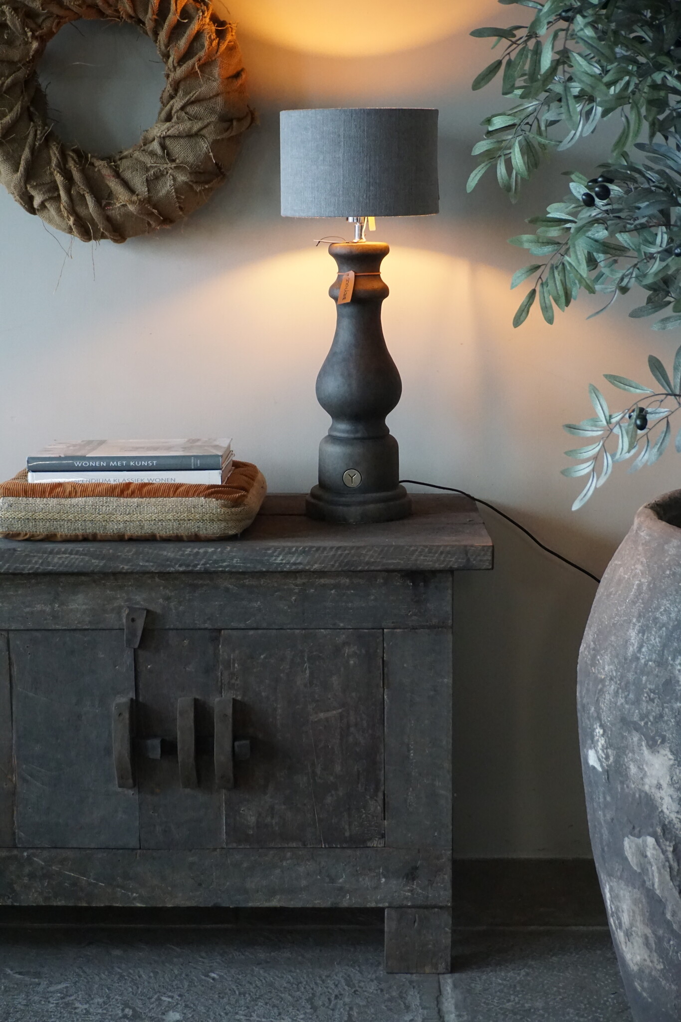 Brynxz Balusterlamp Voet Luxury Maj. Bruin H55xB18