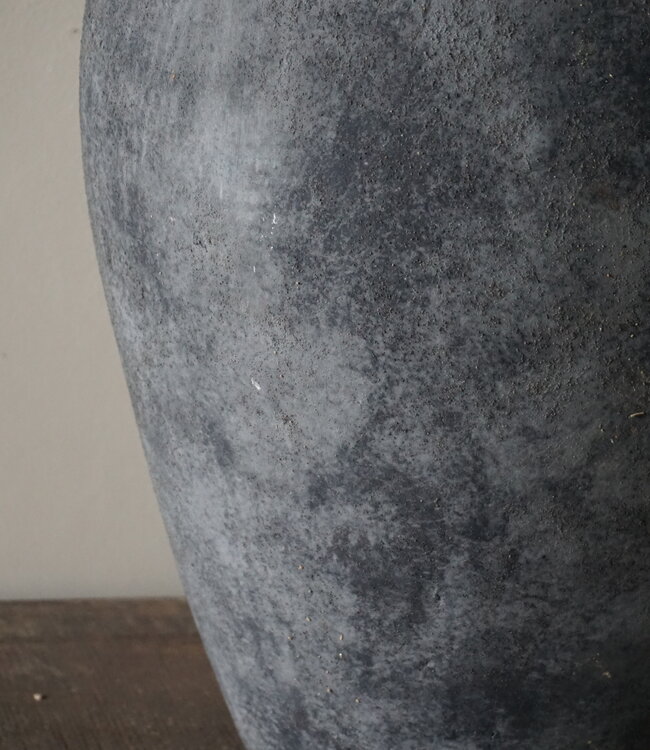 Brynxz Bol Vaas Lang Steen Zwart/Grijs H60xB33