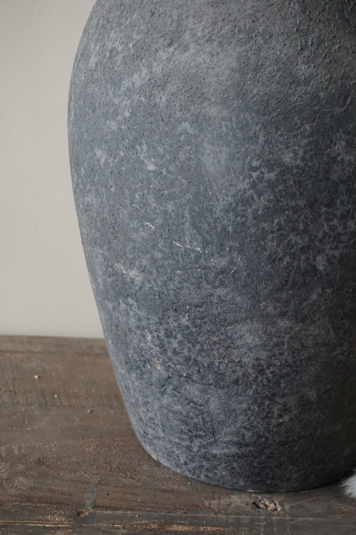 Brynxz Bol Vaas Lang Steen Zwart/Grijs H60xB33.5