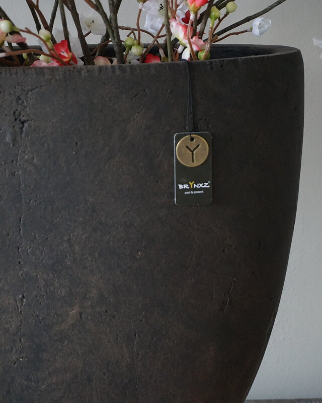 Brynxz Pot Ovaal Edge Majestic Bruin 51x20x27 Cm