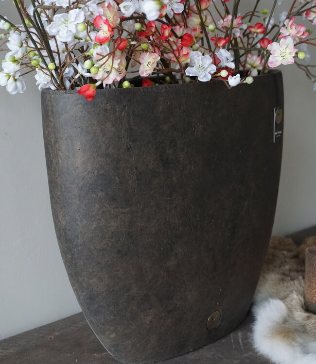 Brynxz Pot Ovaal Edge Majestic Bruin 51x20x27 Cm