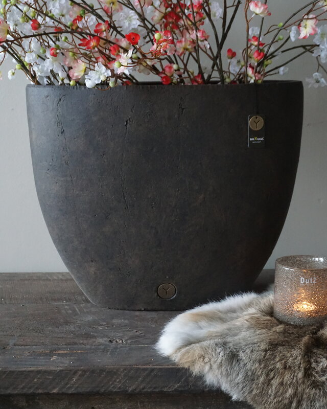 Brynxz Pot Ovaal Edge Majestic Bruin 51x20x27 Cm