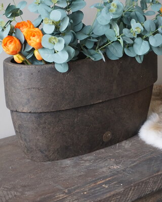 Brynxz Pot Ovaal Majestic Bruin 48x15x39 Cm