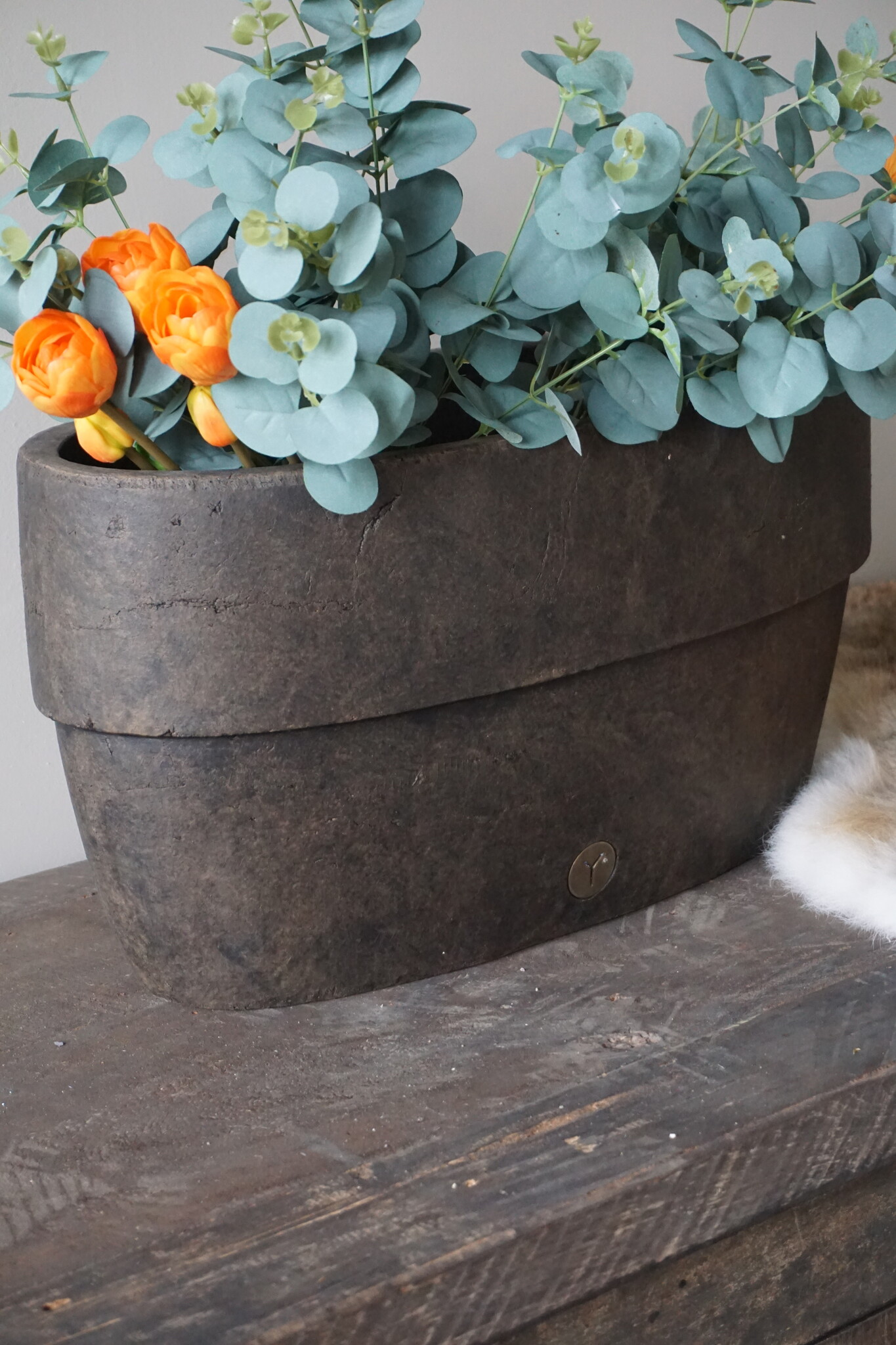 Brynxz Pot Ovaal Majestic Bruin 48x15x39 Cm
