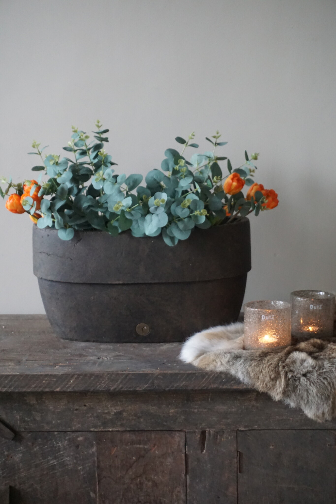 Brynxz Pot Ovaal Majestic Bruin 48x15x39 Cm