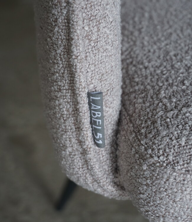 LABEL51 Eetkamerstoel Noud Naturel 55x60x87 cm