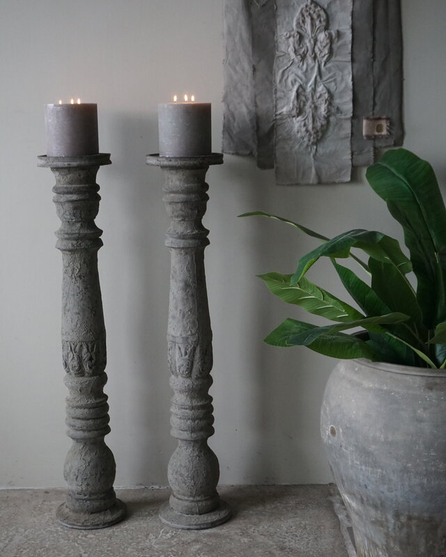 Be-Uniq Vloerkandelaar Palace | Earth Finish | H109 cm