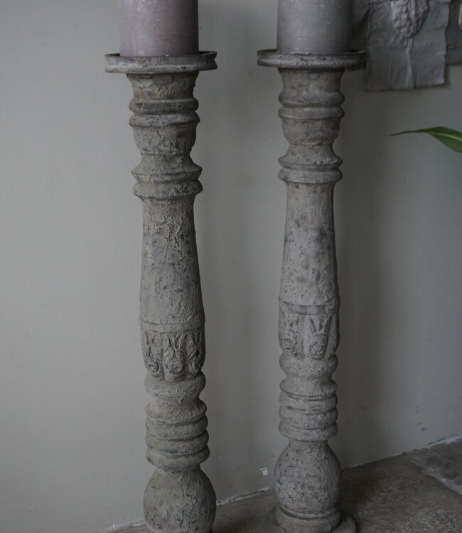 Be-Uniq Vloerkandelaar Palace | Earth Finish | H109 cm