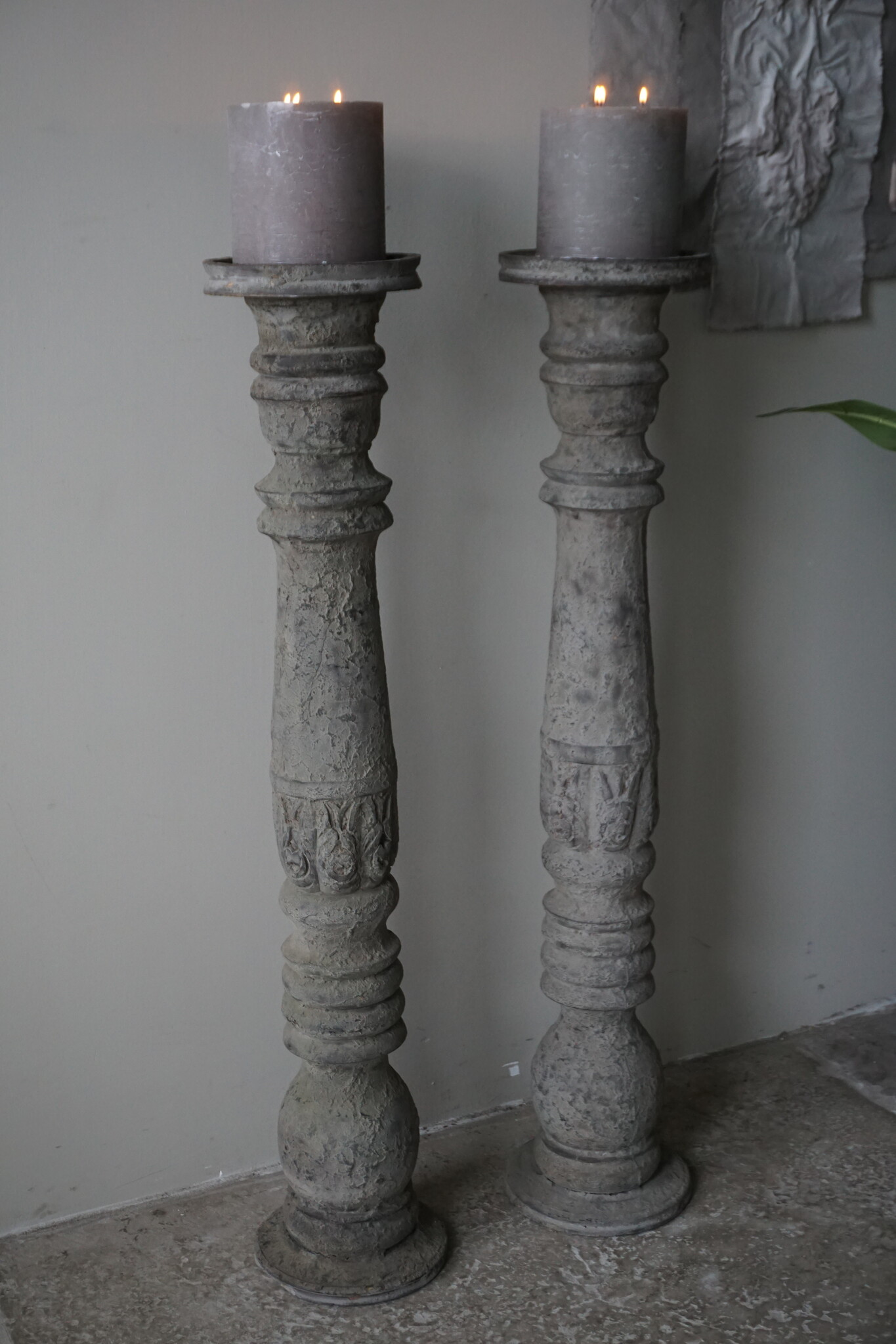 Be-Uniq Vloerkandelaar Palace | Earth Finish | H109 cm
