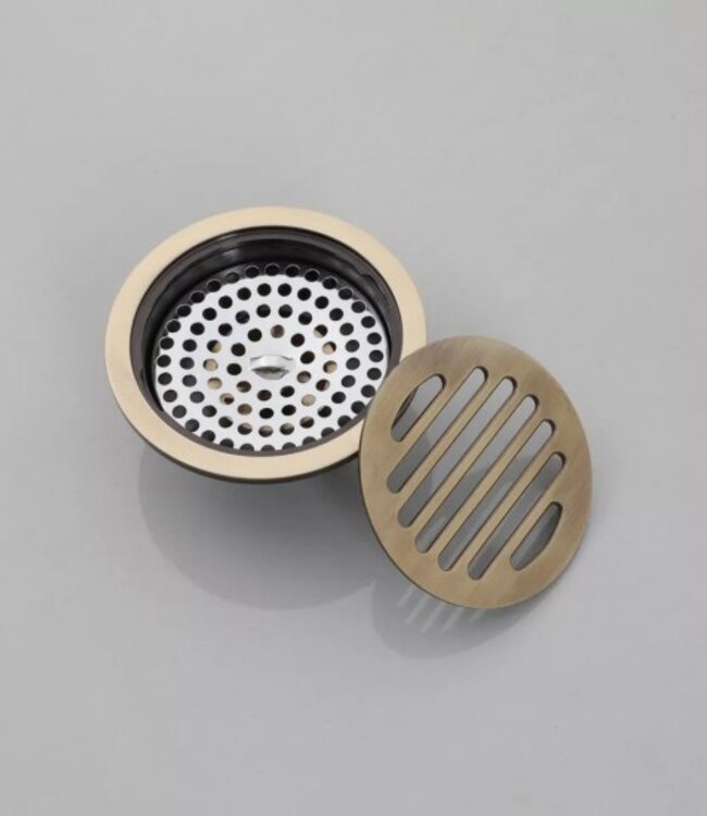 Rene Houtman Landelijke Doucheput Met Stankafsluiter | Brons