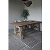 Oud Eikenhouten Tafel | L220 x B100 x H78.5 cm