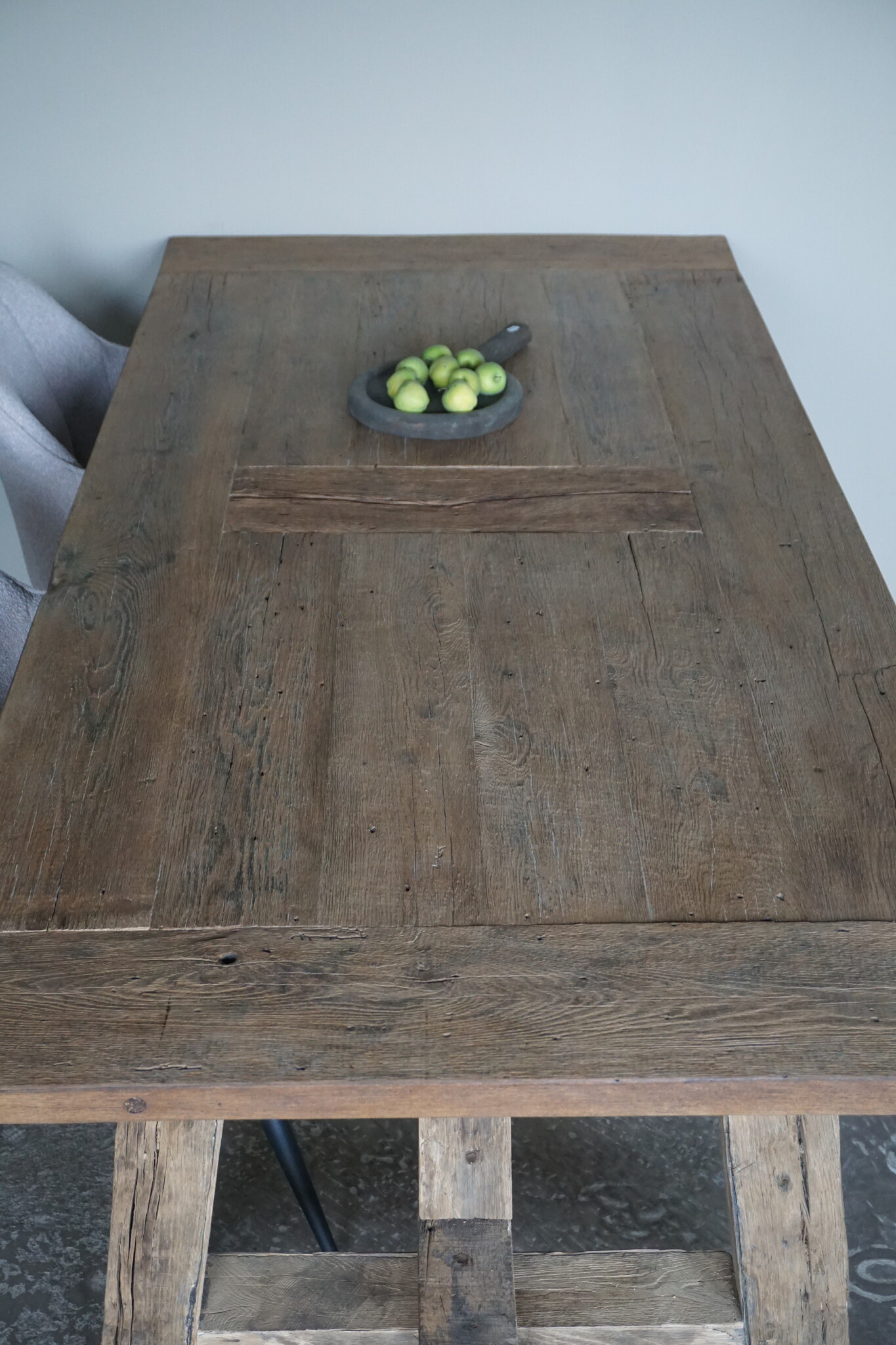 Rene Houtman Oud Eikenhouten Tafel | L220 x B100 x H78.5 cm